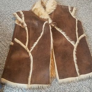 Faux fur vest